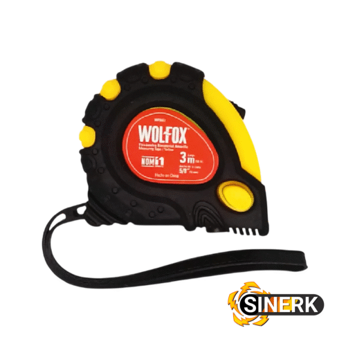 FLEXOMETRO WOLFOX BIMATERIAL AMARILLO 3M FLEXOMETRO WOLFOX BIMATERIAL 3M x 16MM - AMARILLO