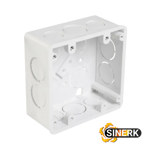 CAJA PLASTICA PARA EMPOTRAR 4" X 4" CUADRADA