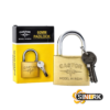 CANDADO CASTOR 60MM DORADO (TRES LLAVES)