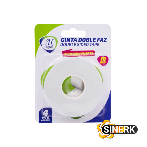 CINTA DOBLE FAZ AH ROYAL 18MM CINTA DOBLE FAZ AH ROYAL 18MM X 4 MTS