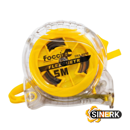 FLEXOMETRO FOCCI X 5MTS TRANSPARENTE