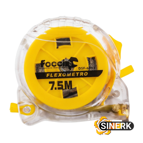 FLEXOMETRO FOCCI X 7.5MTS TRANSPARENTE