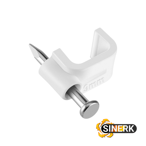 GRAPA PARA CABLE PLANO #9 GRAPA PARA CABLE PLANO #9 BLANCA PAQUTE X 40 UND