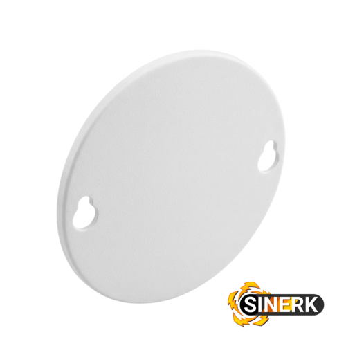 TAPA PLASTICA OCTAGONAL BLANCA