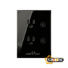 TOMACORRIENTE INTELIGENTE INTER LIGHT DOBLE NEGRO