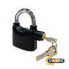 CANDADO MOTO CON ALARMA ARCO CORTO